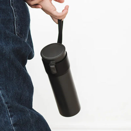 Drinkenbus Thee zetten en filteren/drinken tegelijk - Roestvrij Staal - 470 ml